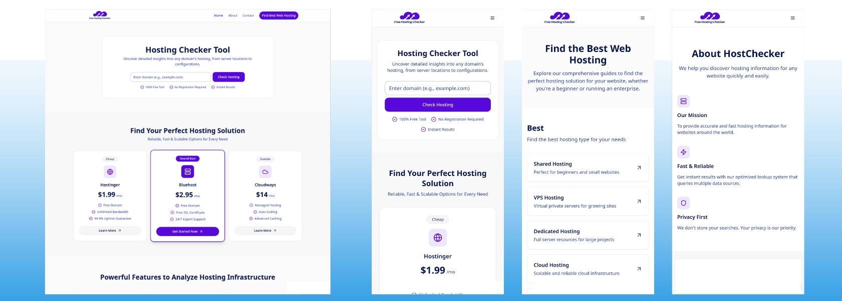 free hosting checker